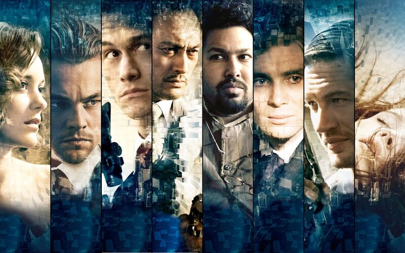 Movie Poster Collage — Blue, Dramatic, Photograph, Faces