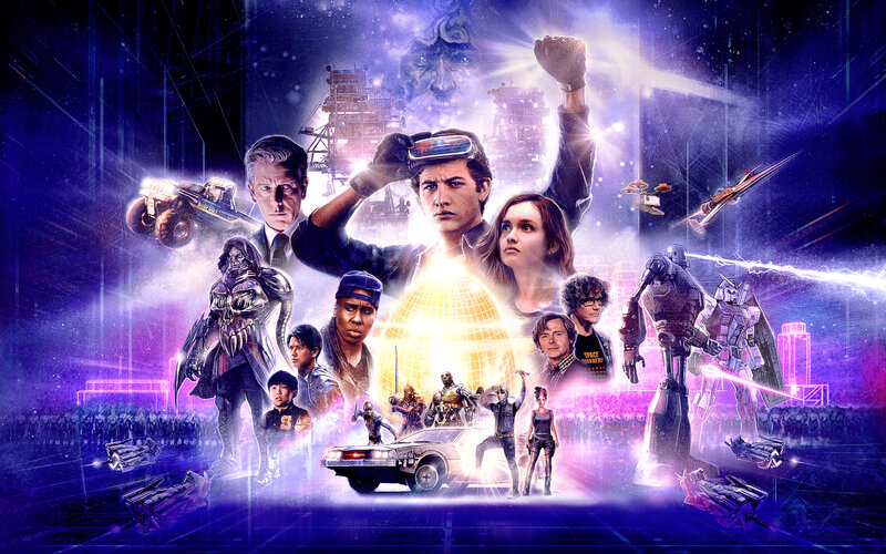 Movie Poster Collage — Purple, Dramatic, Night