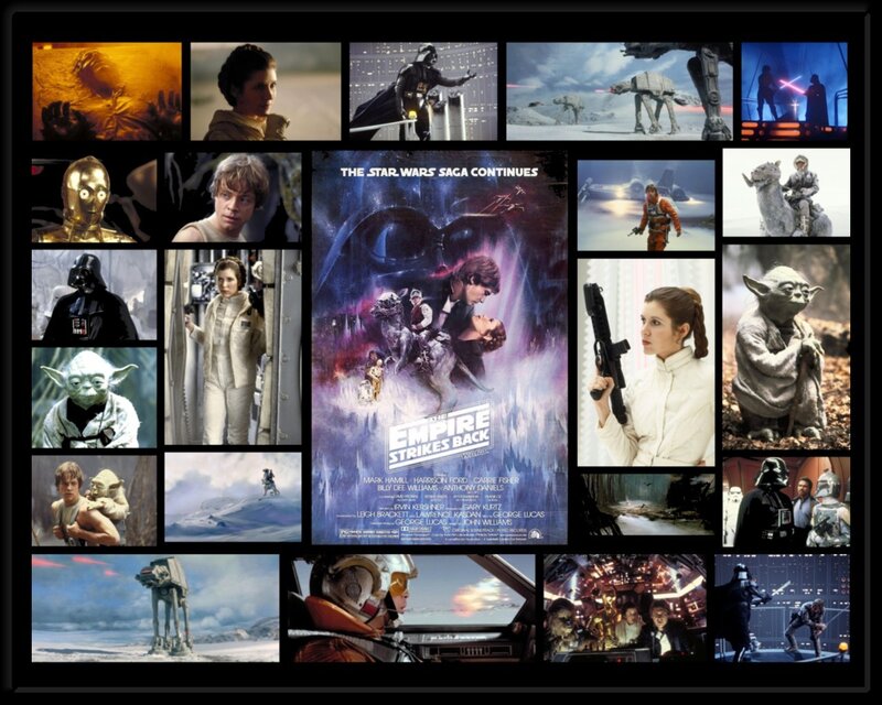 Movie Poster Collage — Purple, Dramatic