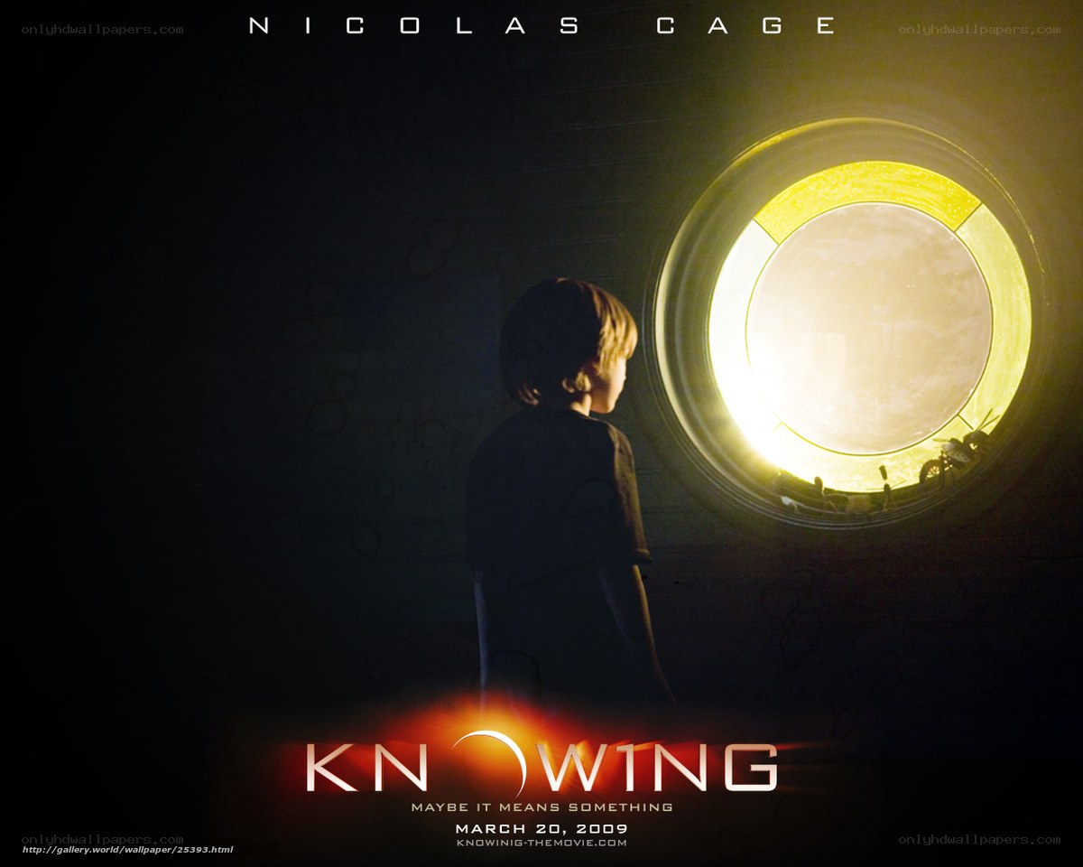 movie poster for knowing