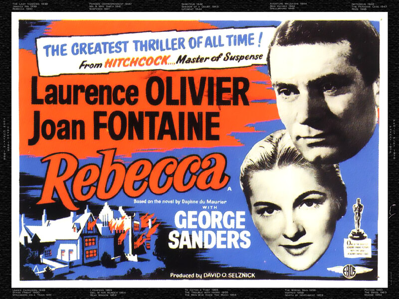 Movie Poster for Rebecca — Blue
