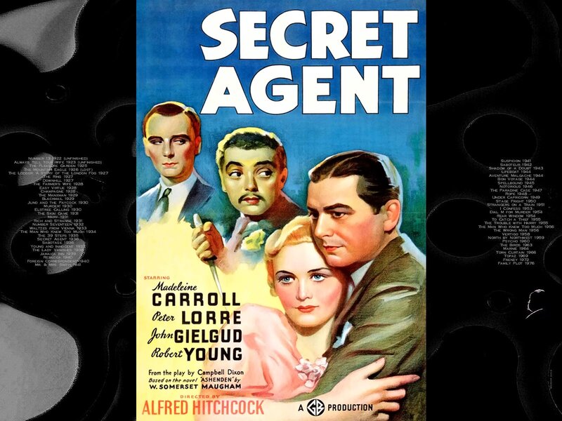Movie Poster for Secret Agent — Blue