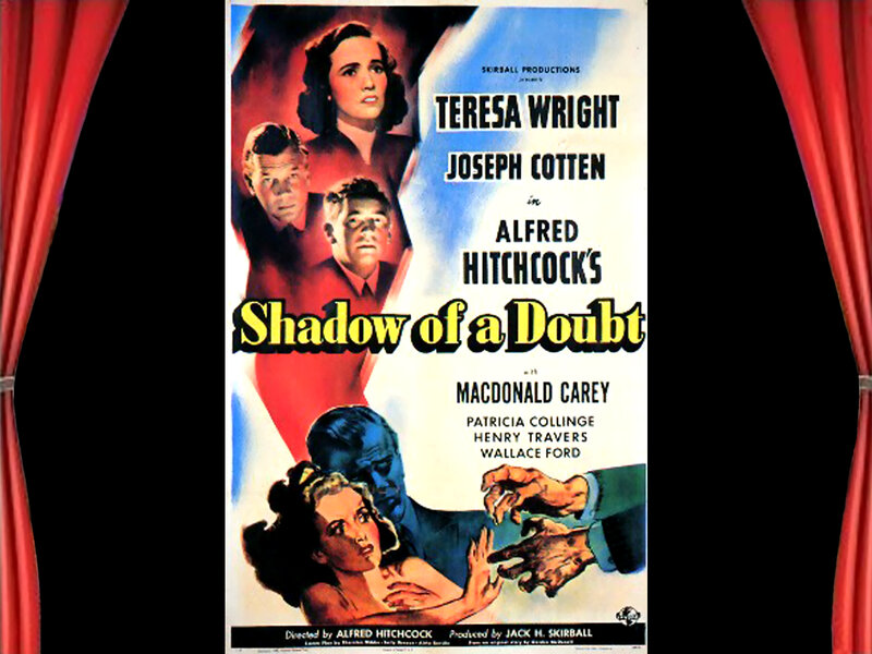 Movie Poster for Shadow of a Doubt — Red