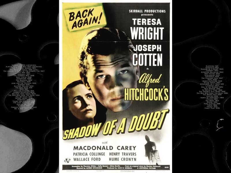 Movie Poster for Shadow of a Doubt