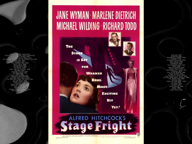 Movie Poster for Stage Fright — Red