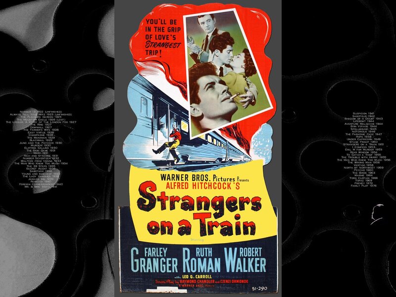 Movie Poster for Strangers on a Train — Yellow