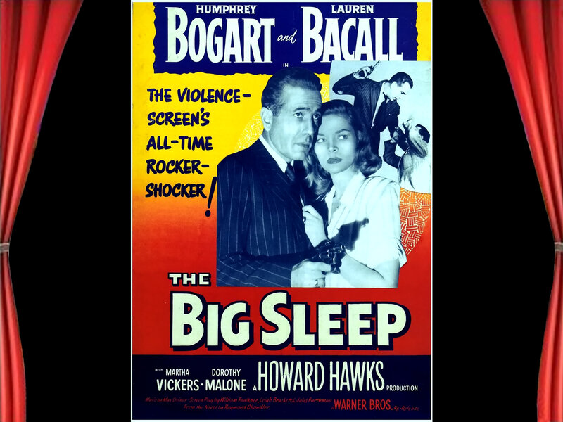 Movie Poster for the Big Sleep — Red