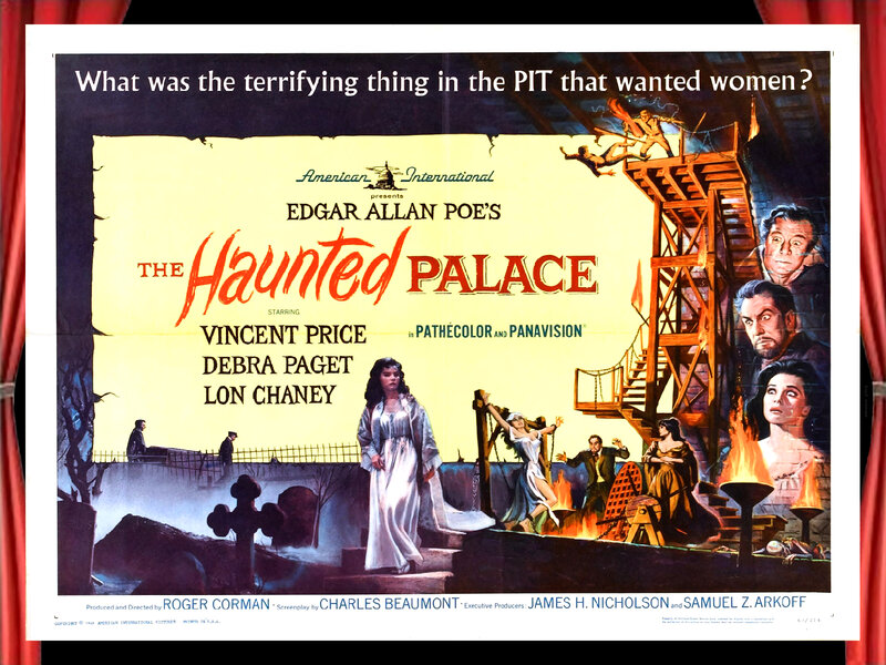 Movie Poster for the Haunted Palace — Yellow