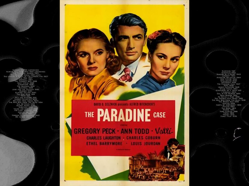 Movie Poster for the Paradine Case