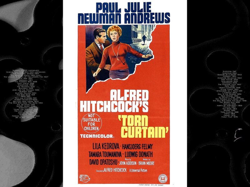 Movie Poster for Torn Curtain — Red