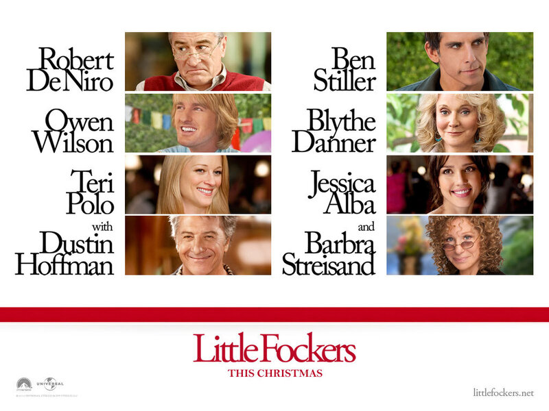 Movie Poster with Actors — White, Festive