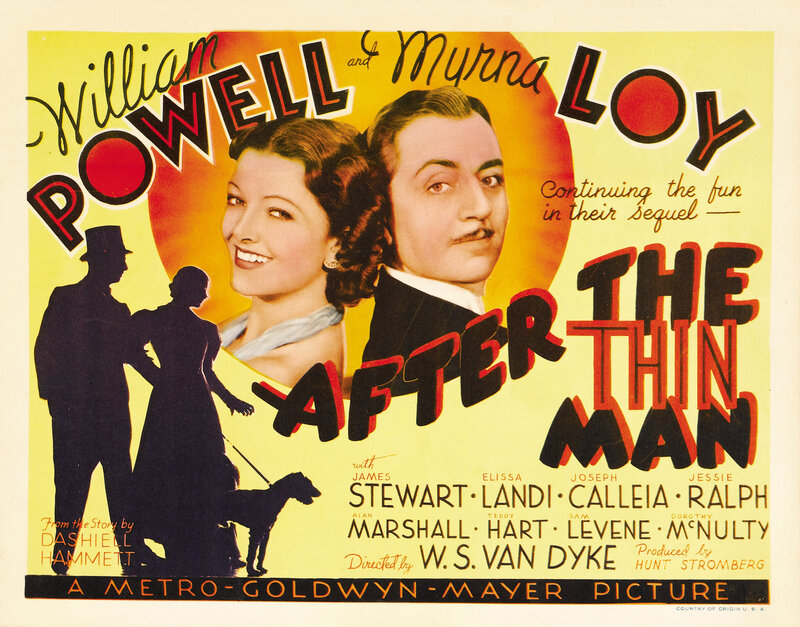 Movie Poster with Actors — Yellow, Dramatic, Illustration, Silhouette