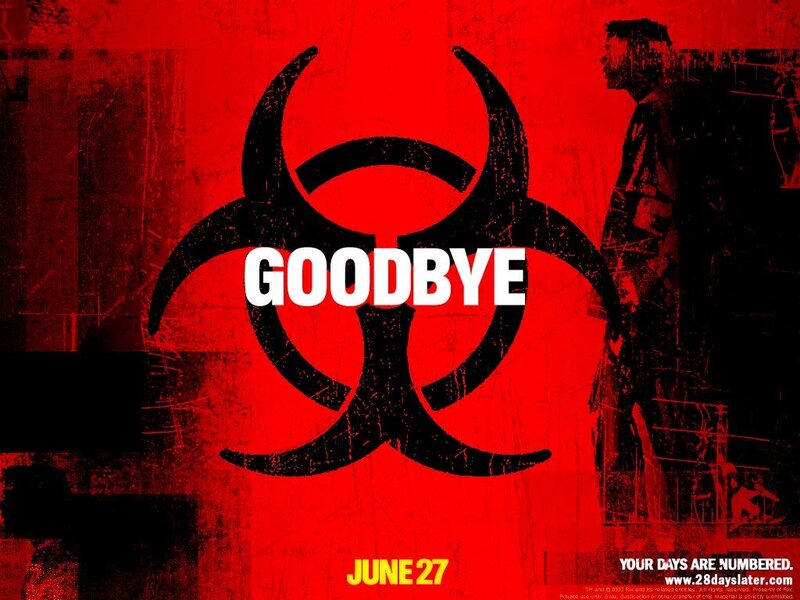 movie poster with biohazard symbol