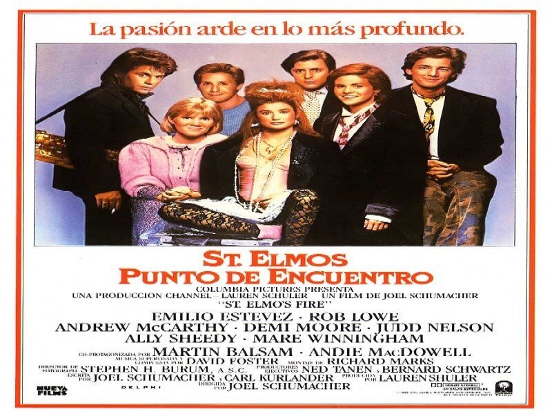 Movie Poster with Cast — White