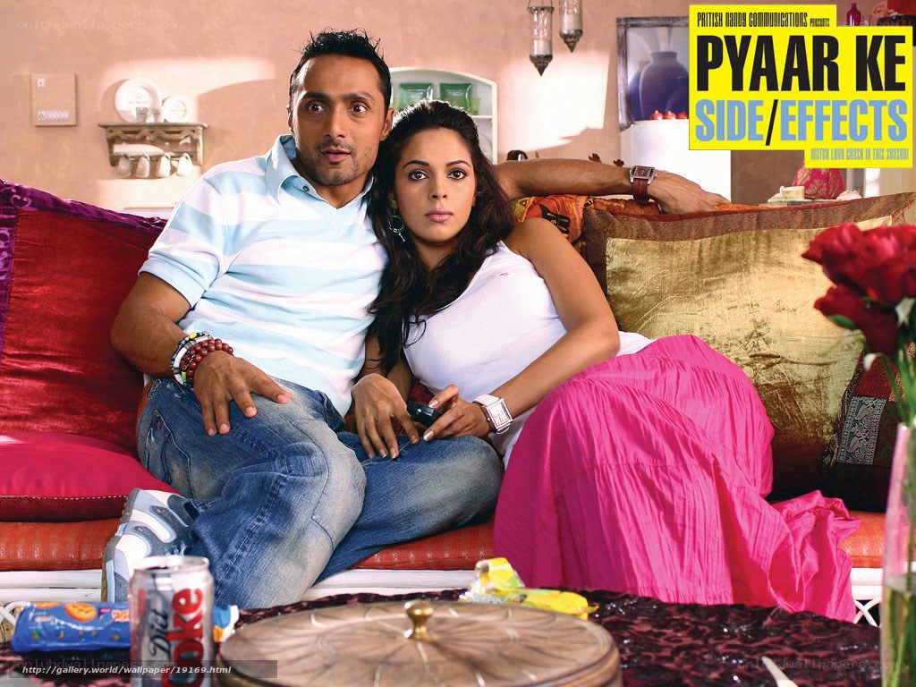 Movie poster with couple on couch