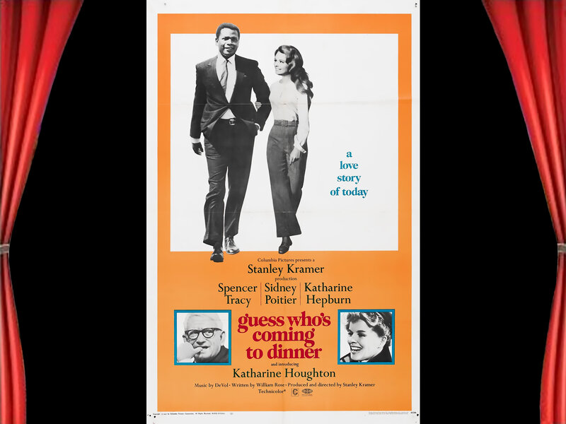 Movie Poster with Couple — Orange