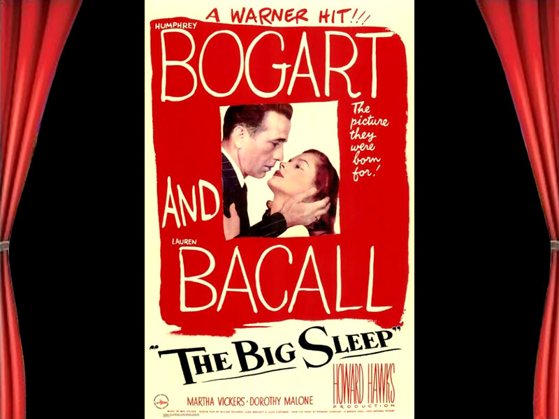 Movie Poster with Couple — Red, Dramatic