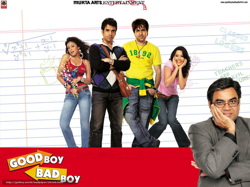 Movie Poster with Five People — Red