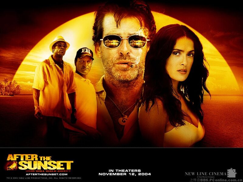 Movie Poster with Four People — Orange