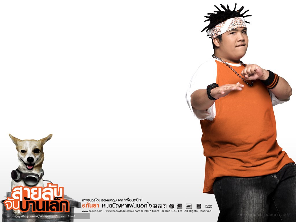Movie poster with man and dog