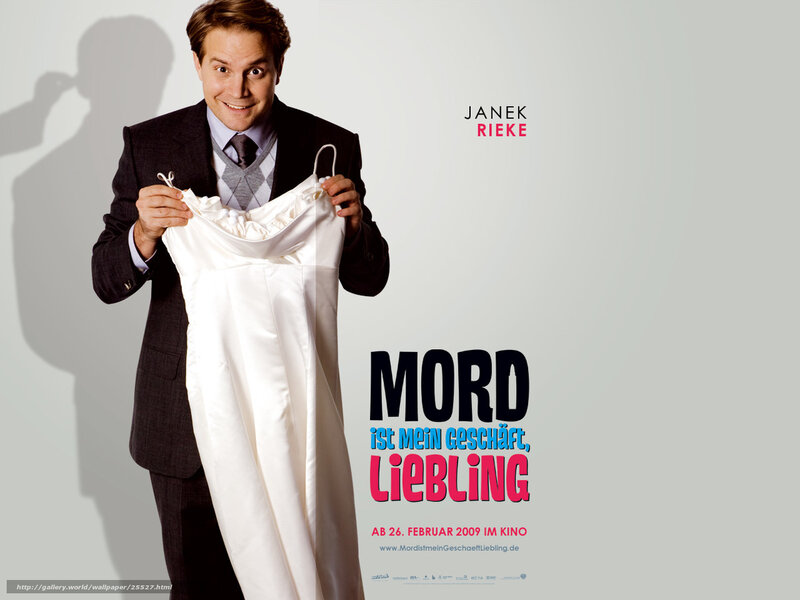 movie poster with man holding dress