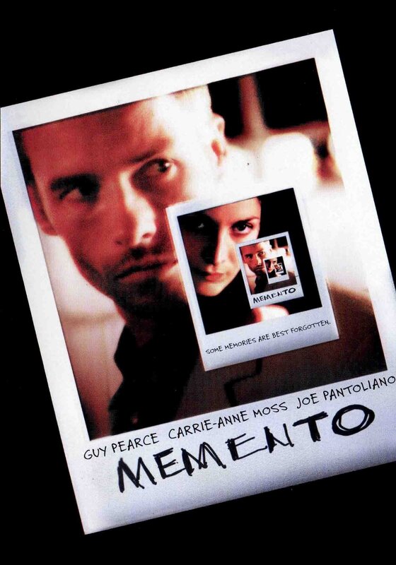 Movie Poster with Man — White