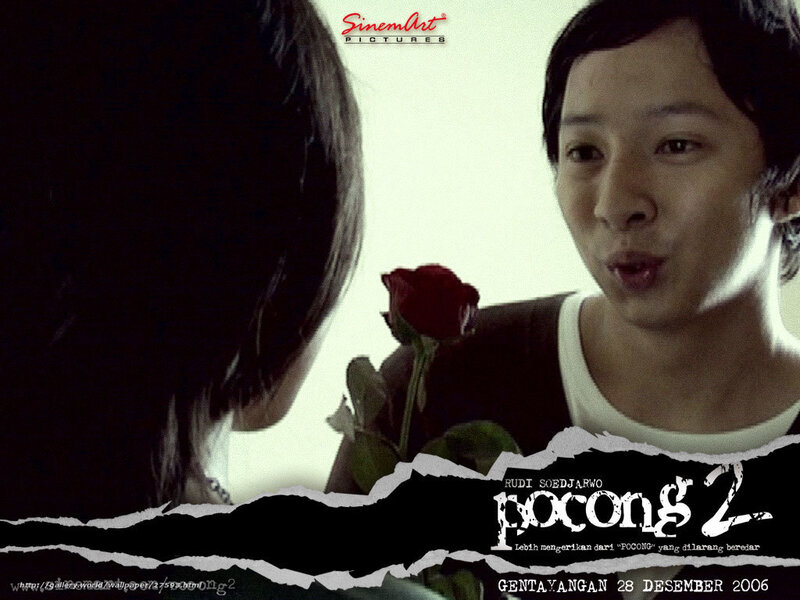 movie poster with rose