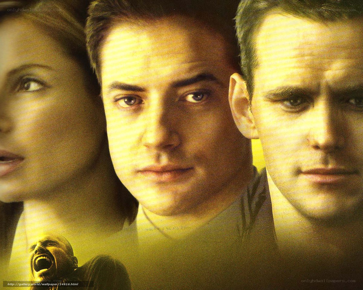 movie poster with three faces
