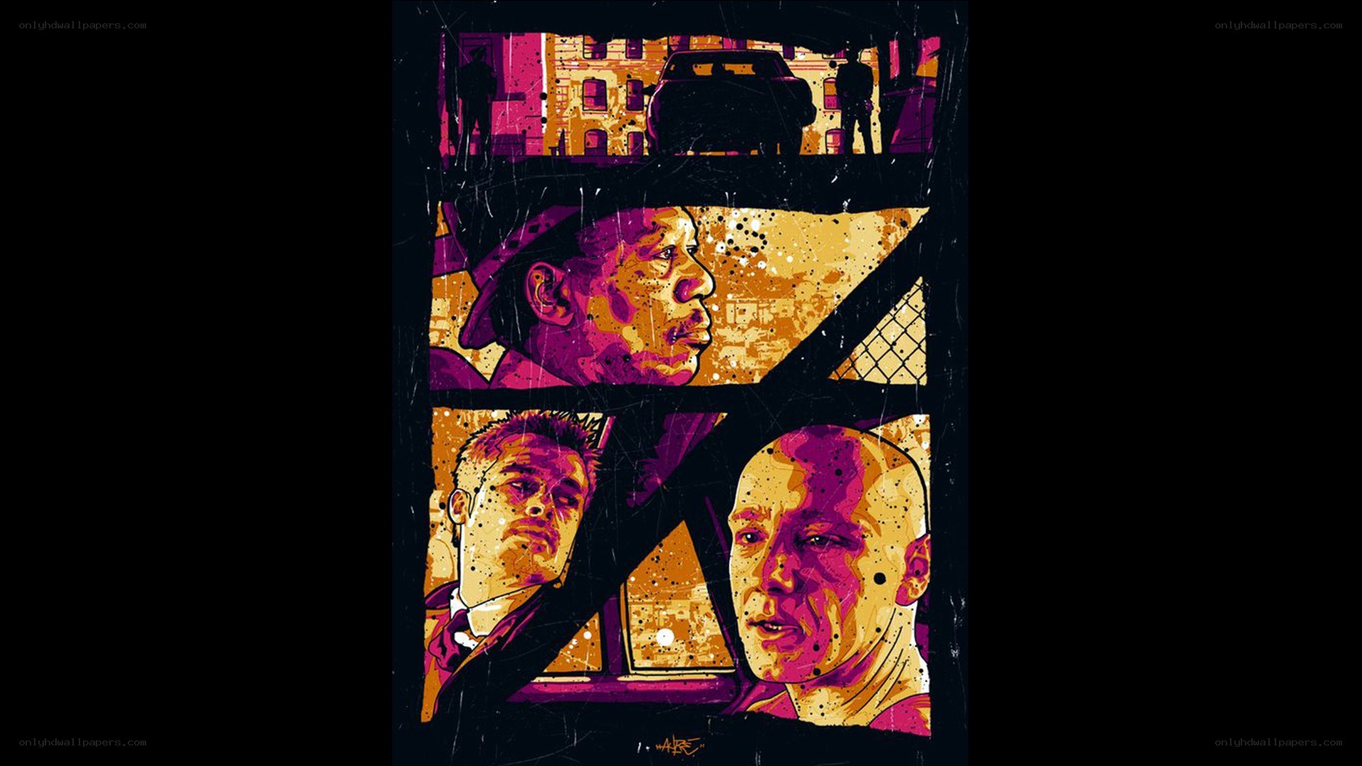 movie poster with three men