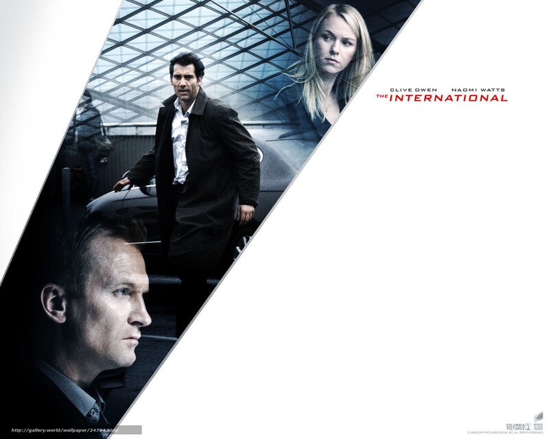 Movie Poster with Three People — White