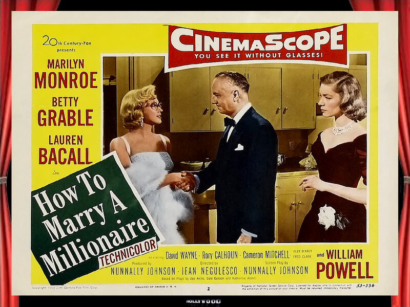 Movie Poster with Three People — Yellow
