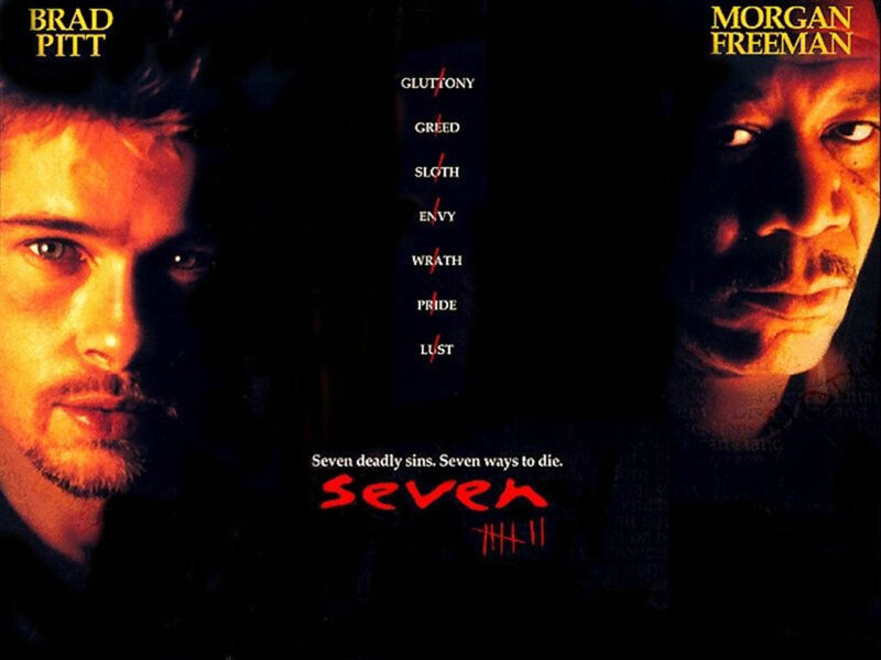 Movie Poster with Two Men — Black