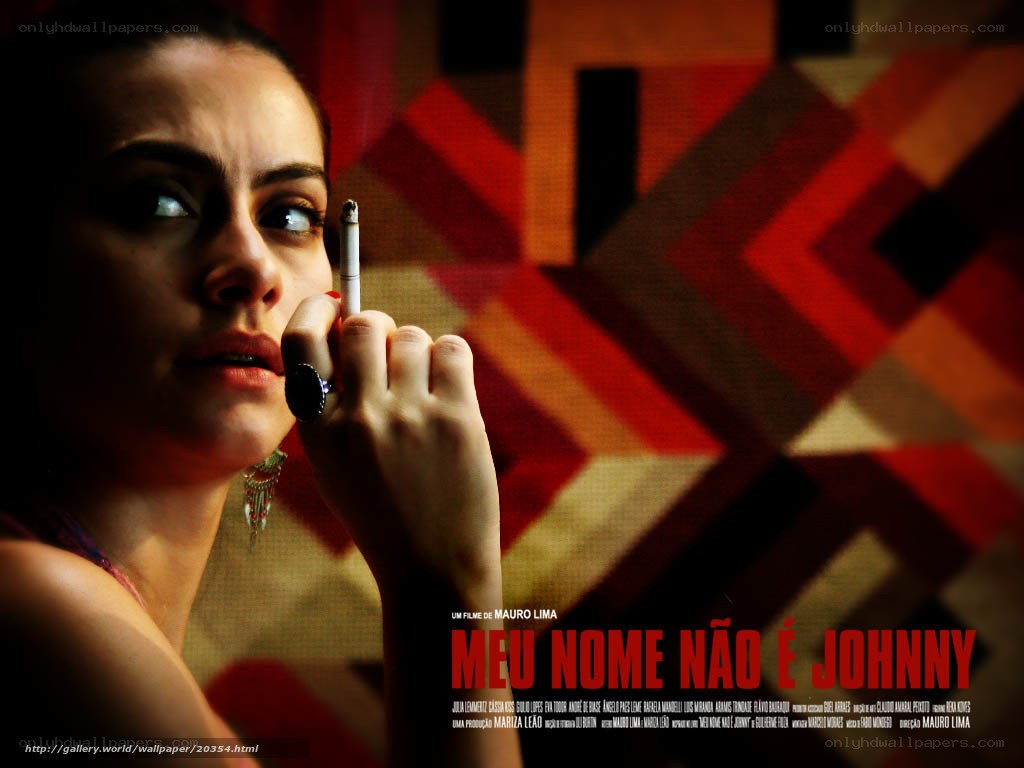Movie poster with woman smoking