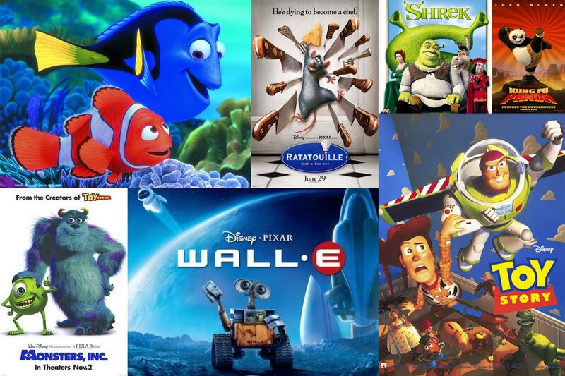 Movie Posters Collage — Blue