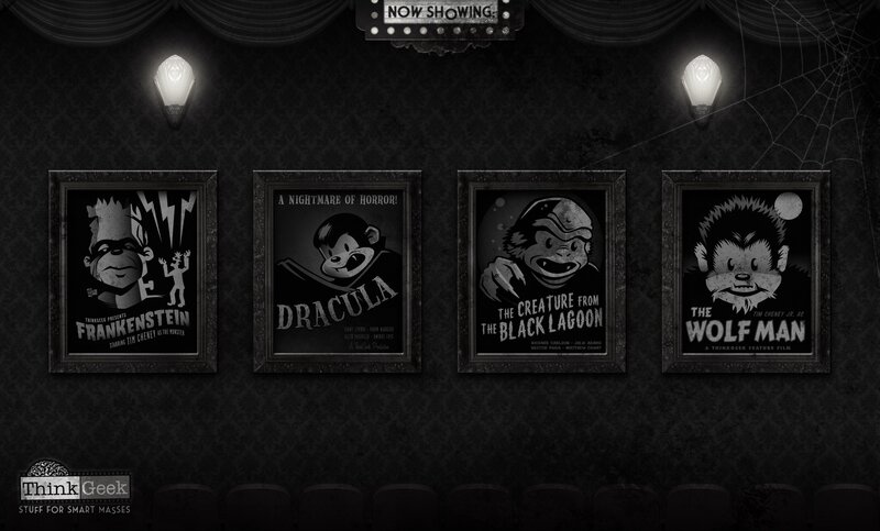 Movie Posters on Wall — Black