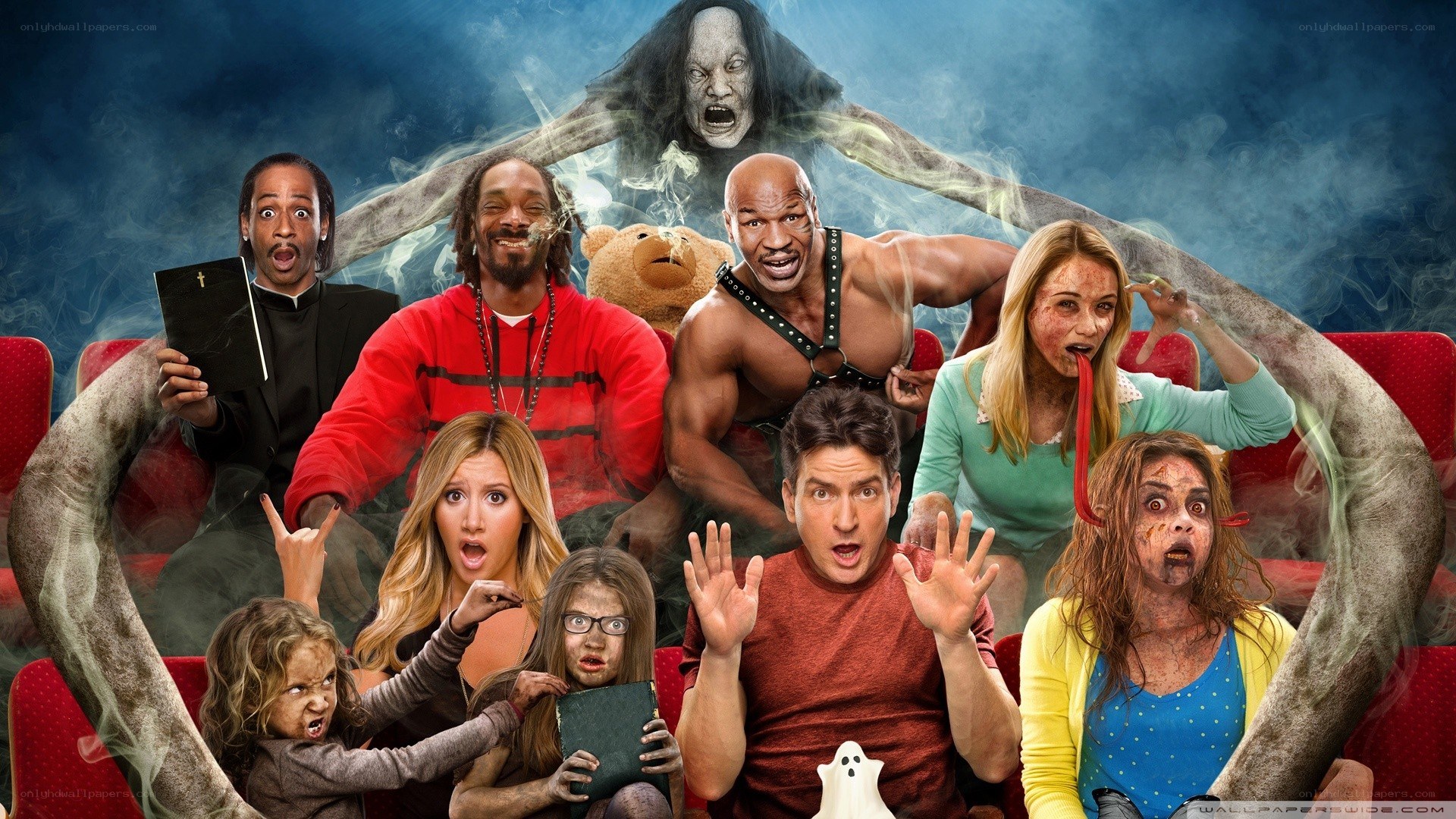 Movie theater horror scene
