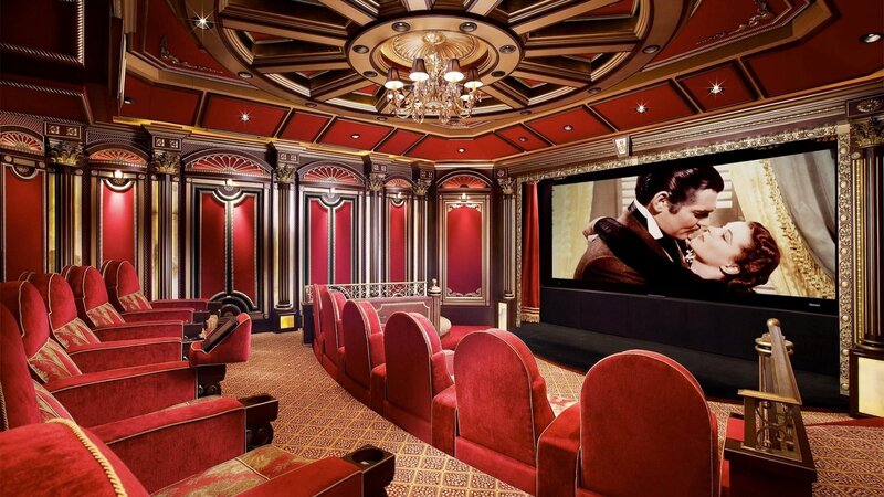Movie Theater Interior — Red