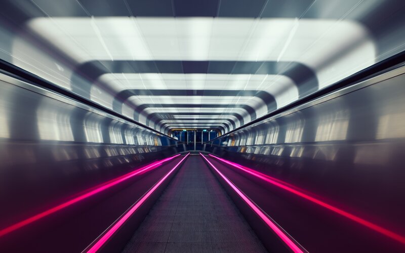 Moving Escalator Tunnel