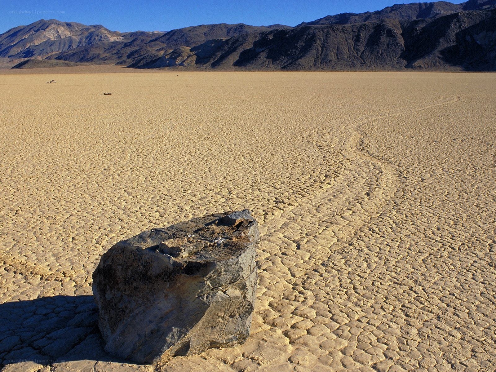 Moving rocks in a desert