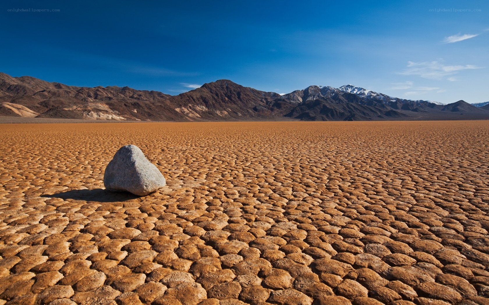 Moving rocks in a desert
