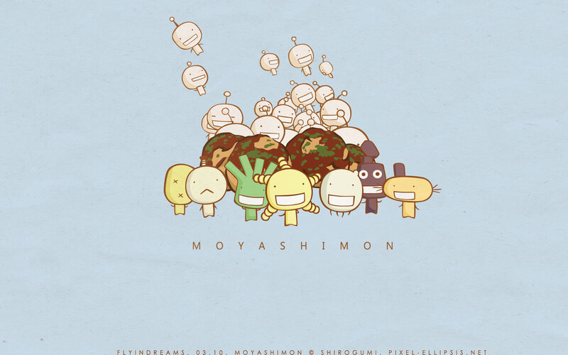 Moyashimon characters illustration