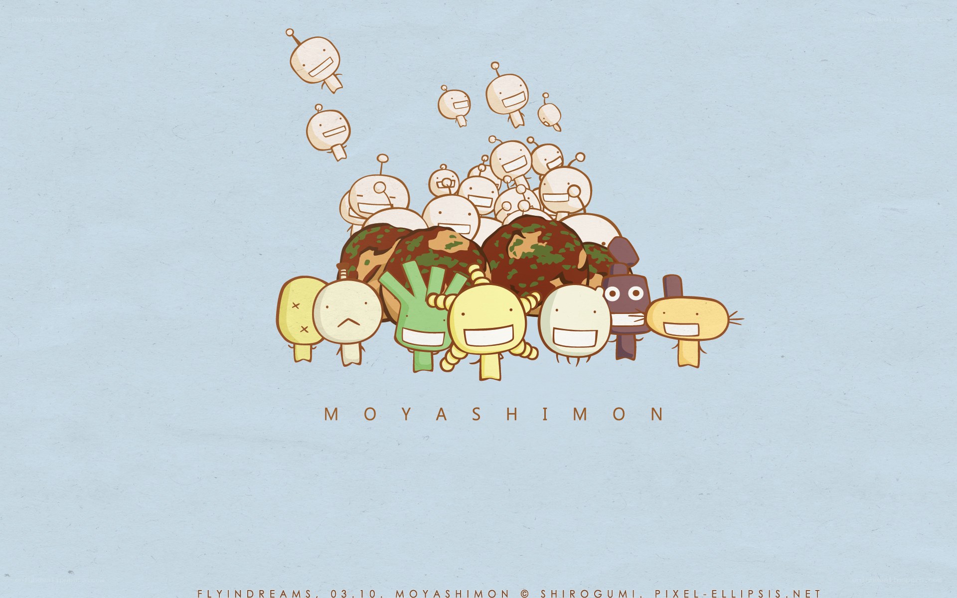 Moyashimon characters illustration