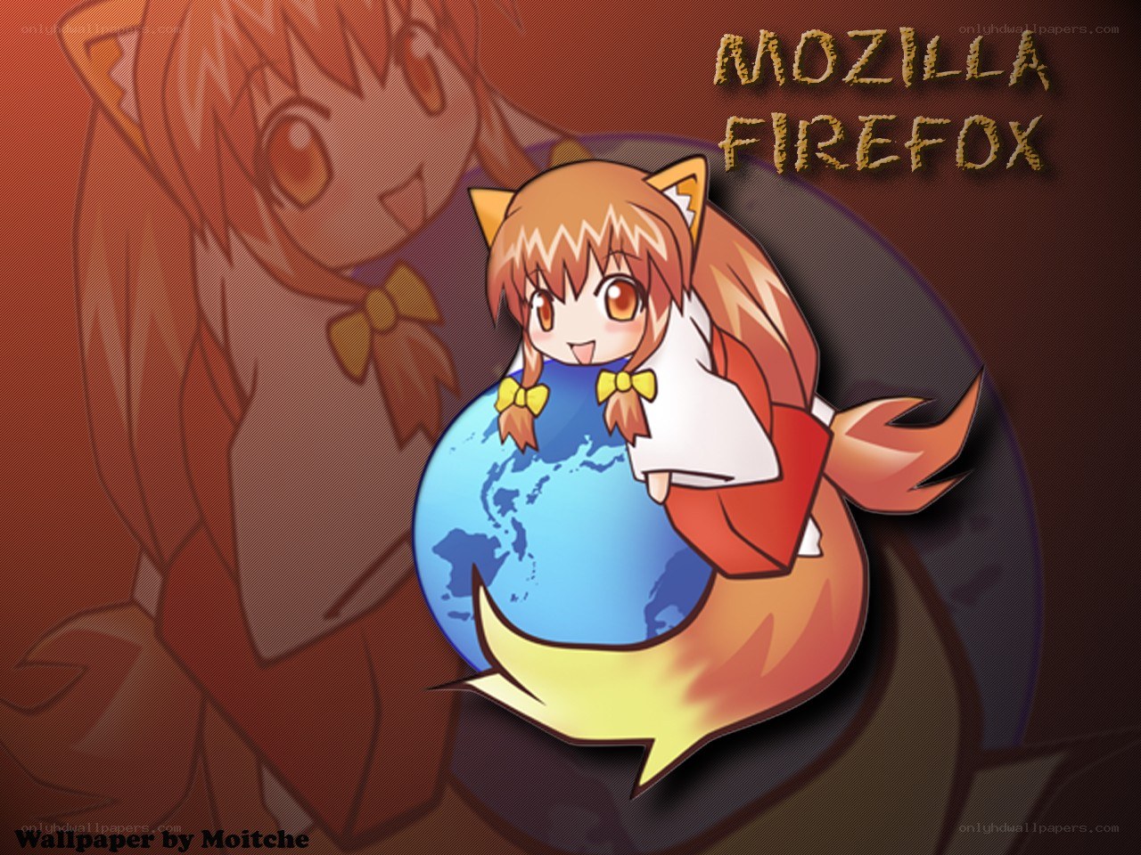 Mozilla Firefox anime wallpaper