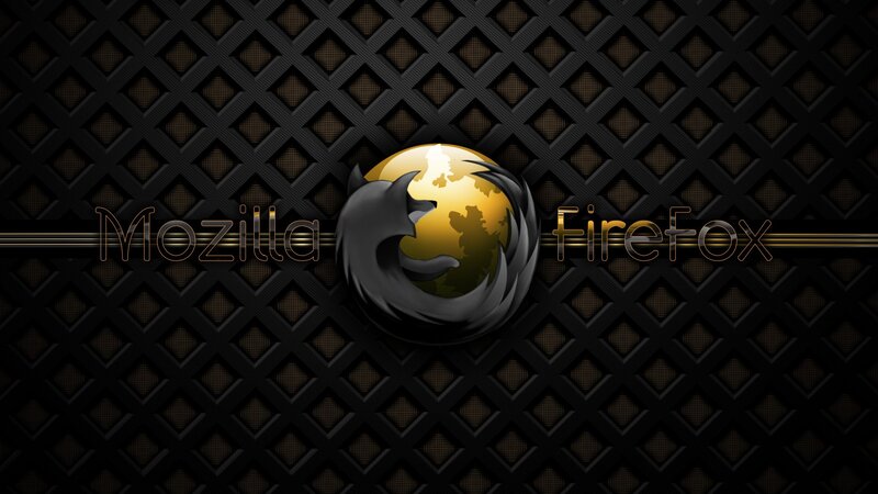 Mozilla Firefox Logo — Black