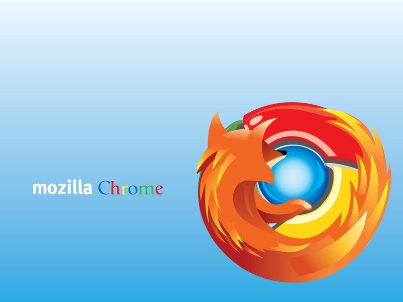 Mozilla Firefox logo with Chrome text