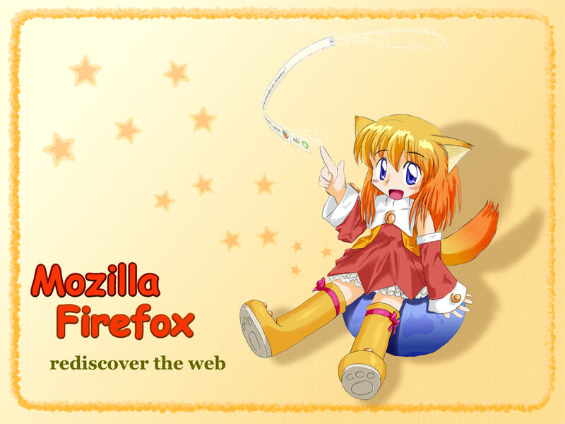 Mozilla Firefox mascot illustration