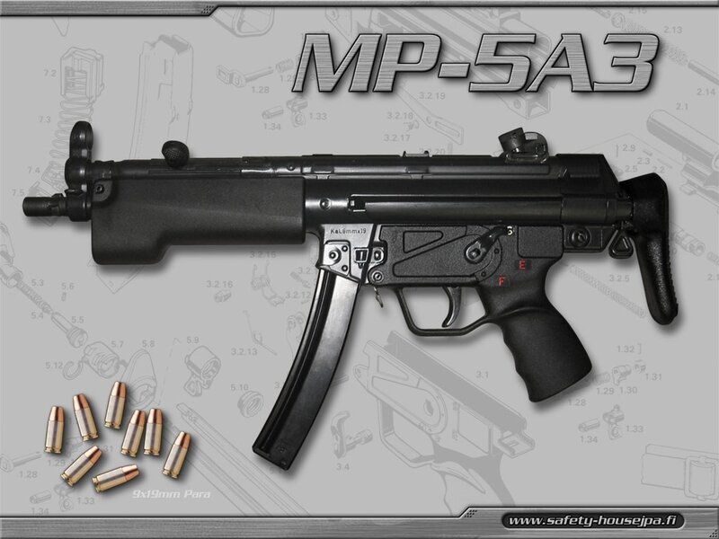MP-5A3 Submachine Gun — Black