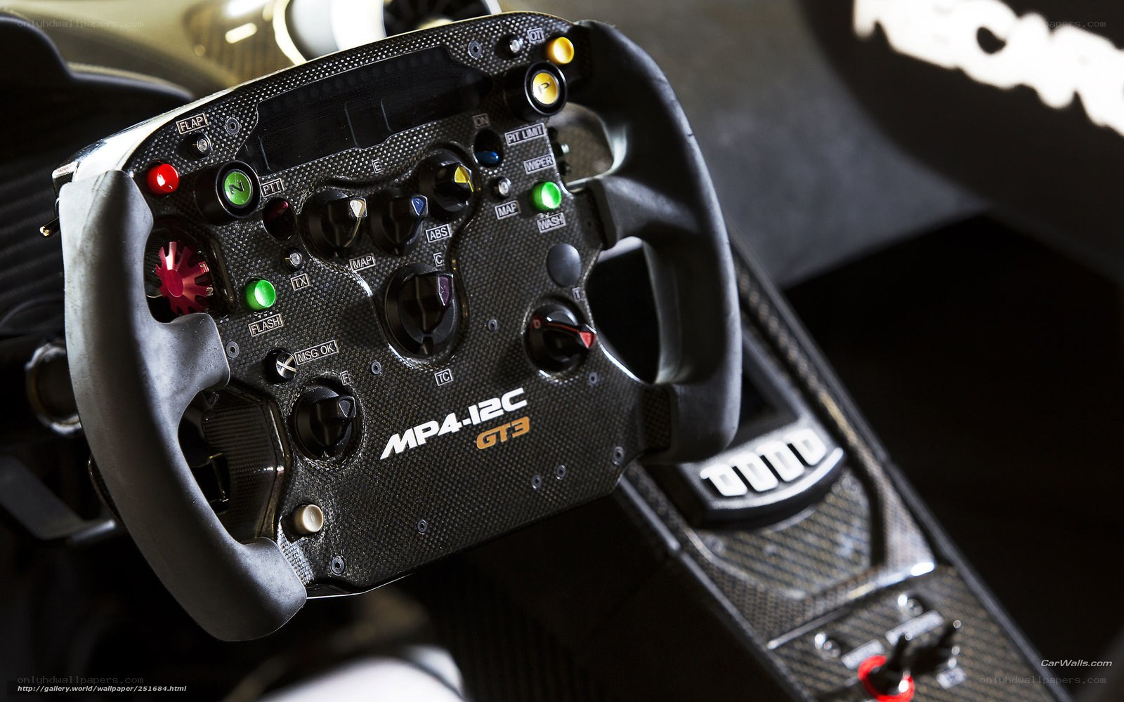 MP4-12C GT3 steering wheel