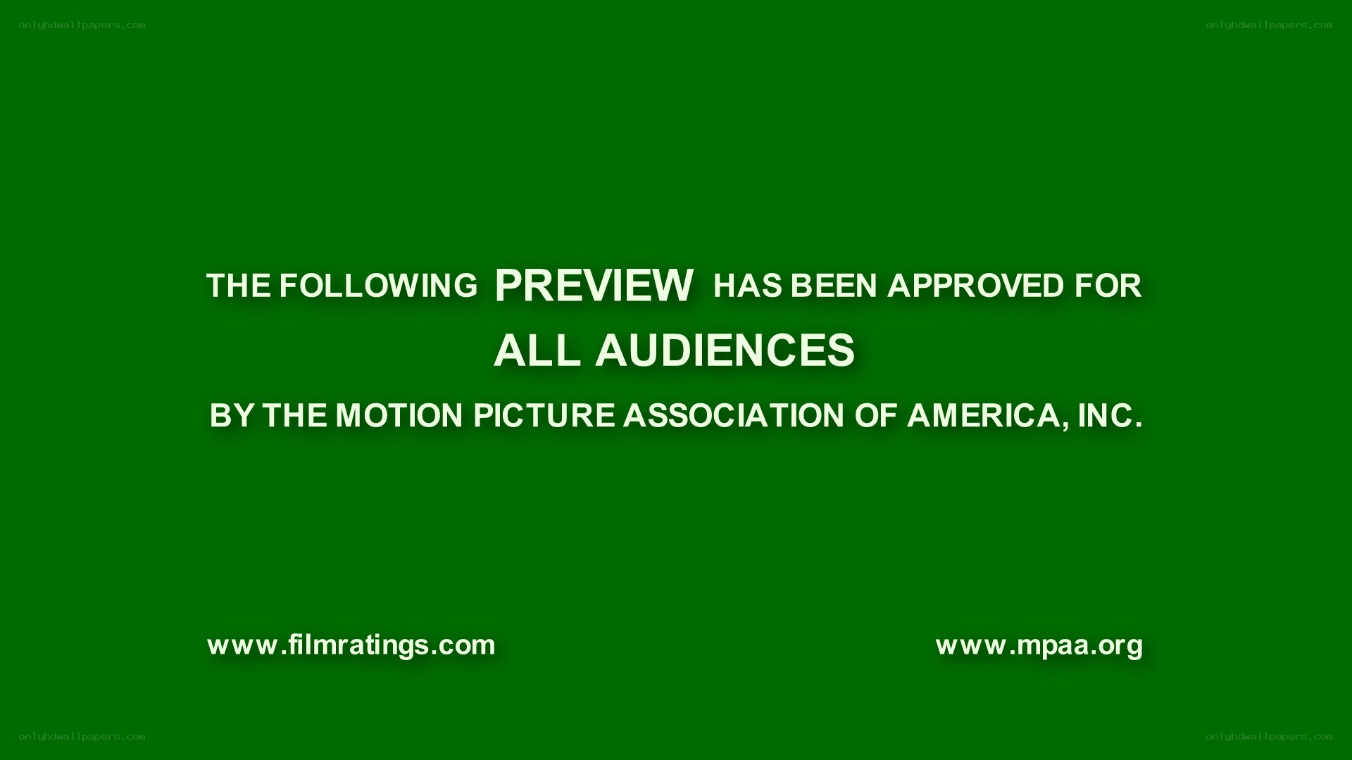 MPAA preview approval screen