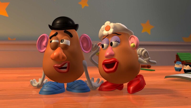 Mr. and Mrs. Potato Head — Brown, Playful, 3d Render